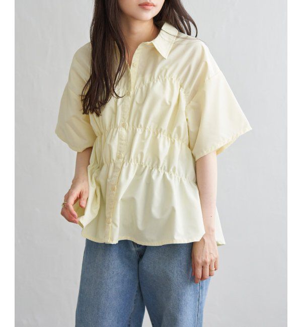 VENCE share style「ブロードシャーリングシャツHS」|シャツ・ブラウス|