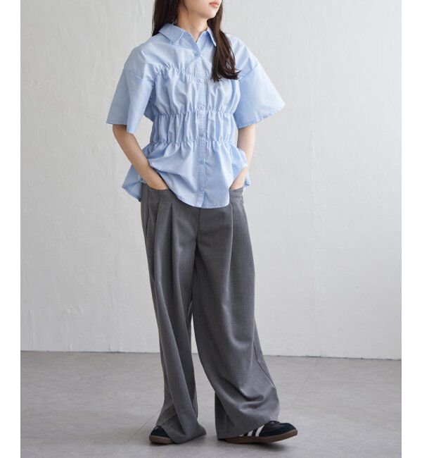 VENCE share style「ブロードシャーリングシャツHS」|シャツ・ブラウス|