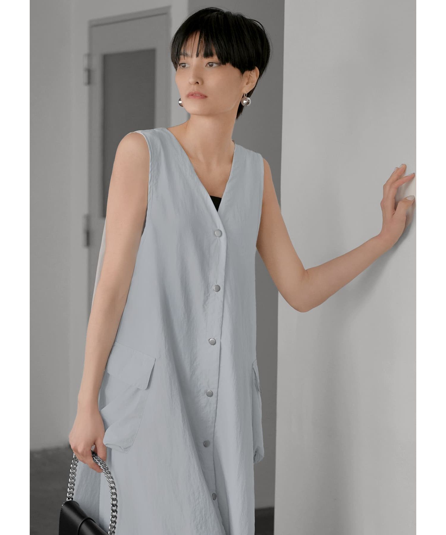 STYLE DELI「【LUXE】ライトナイロンジャンパースカート」|ジャンパースカート|