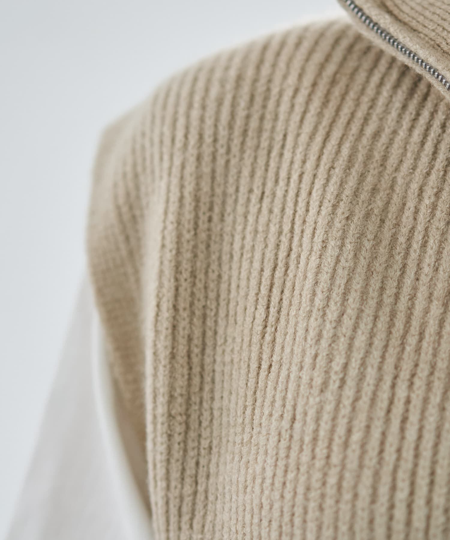 STYLE DELI「Wファスナースタンドネックニットベスト」|ニット・セーター|