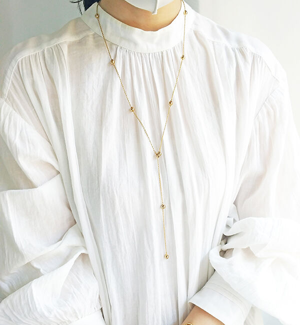  「assembleⅡ ボール マルチウェイ Y字ロングネックレス」|ネックレス|