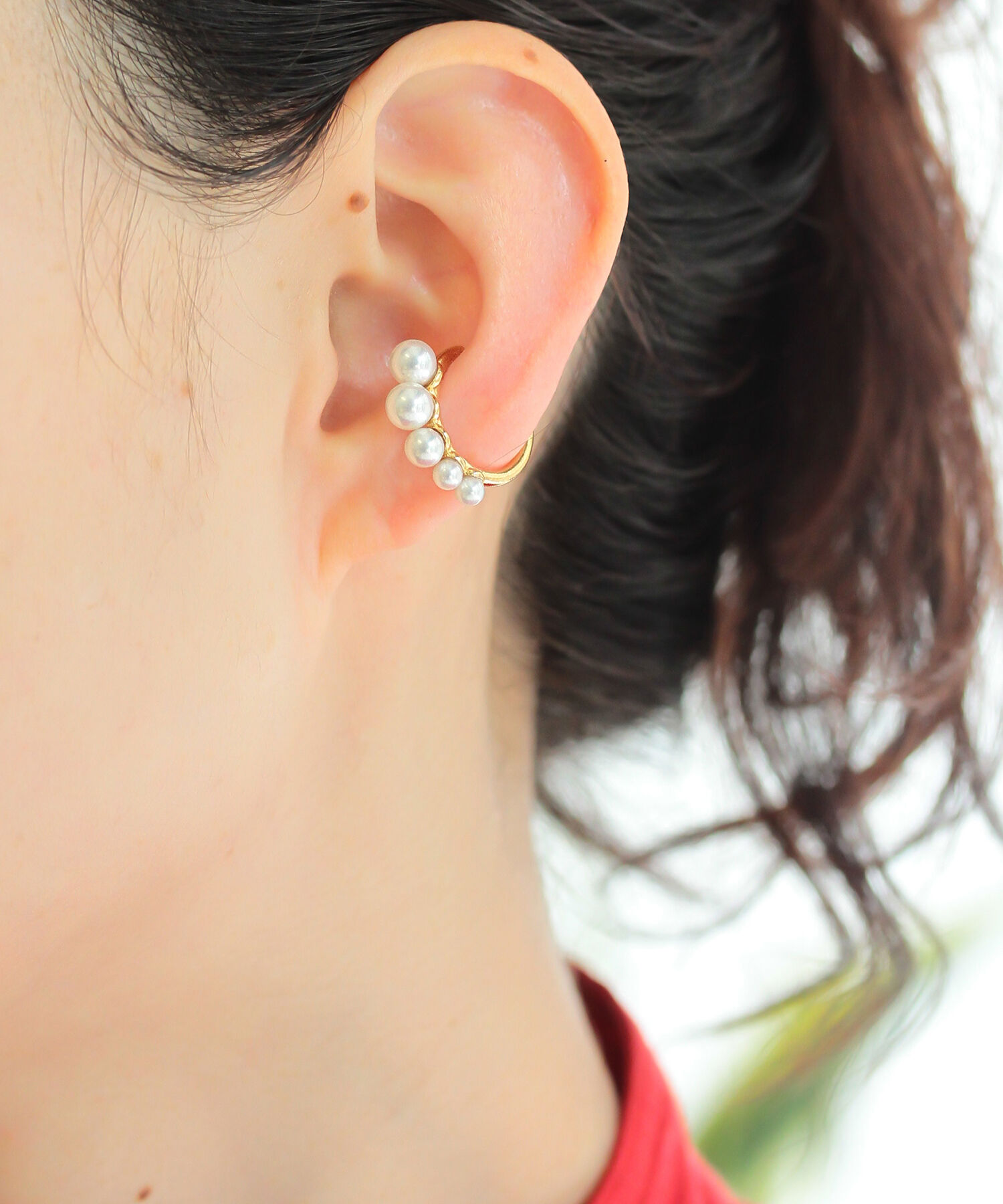  「silver925 パールグラデ イヤーカフ (ニッケルフリー)」|イヤーカフ|