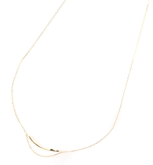 JUPITER「【K18】ゴールドラインバーネックレス/金属アレルギー対応<全長約39.5cm(調節した時の長さ36㎝)>」|ネックレス|ゴールド