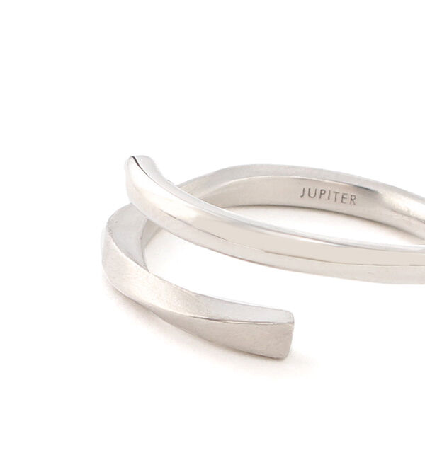 JUPITER「【SV925】ダイヤモンドカーブリング/シルバー」|リング|