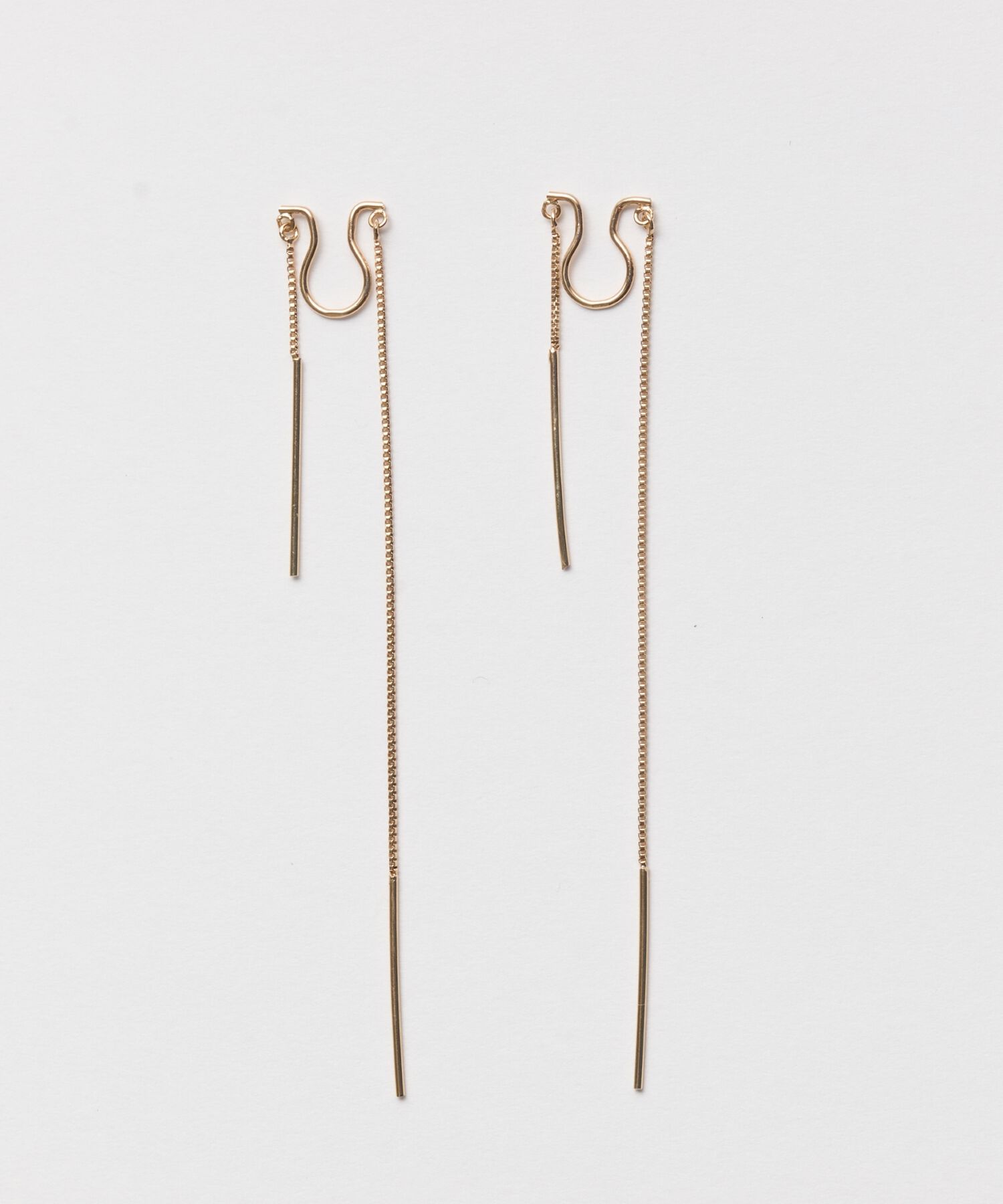 JUPITER「【K10】ベーシックチェーンイヤリング/ベネチアンチェーン」|イヤリング|