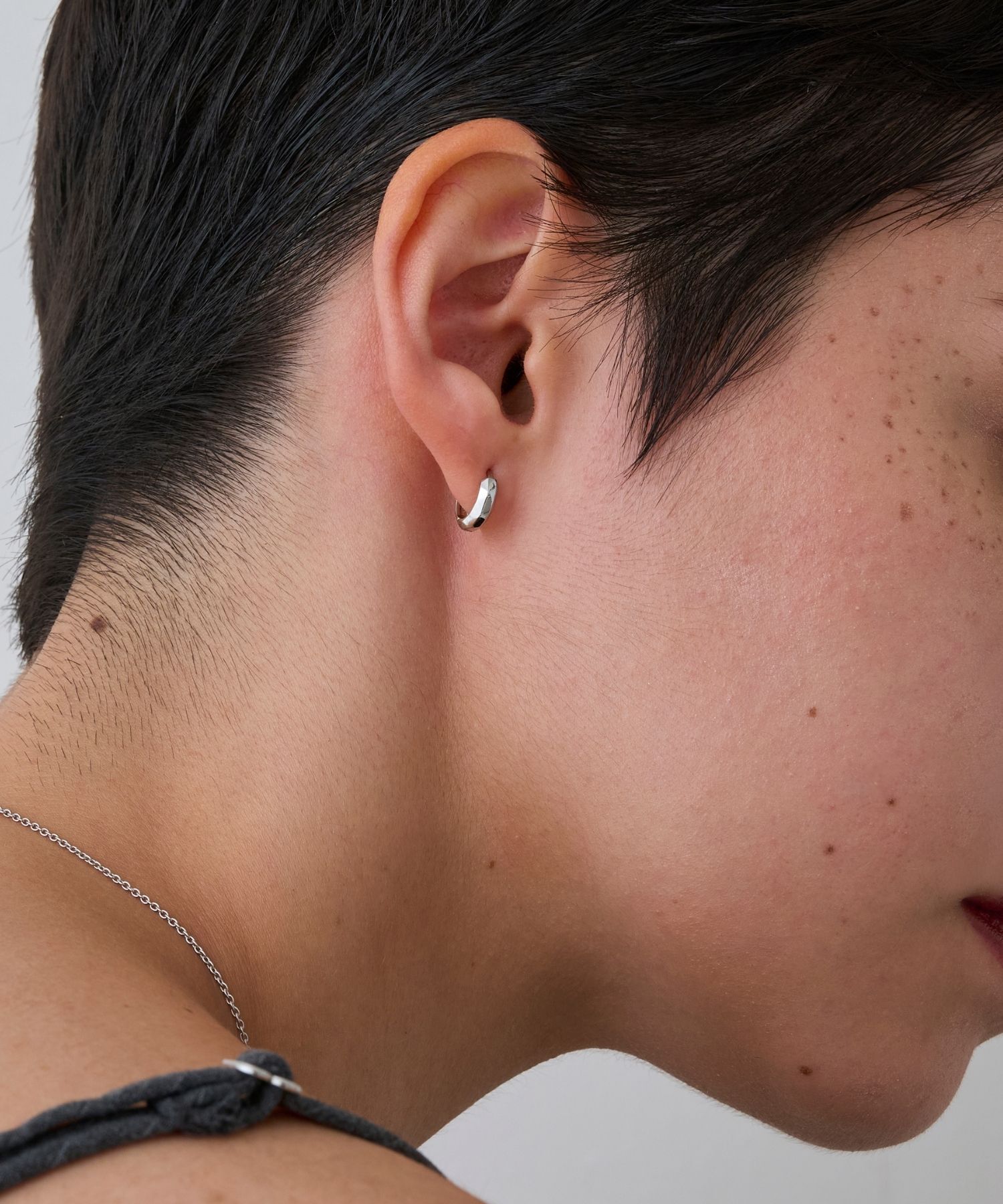 JUPITER「【SV】ミニマルフープピアス/ニッケルフリー/金属アレルギー対応　シルバー」|ピアス|