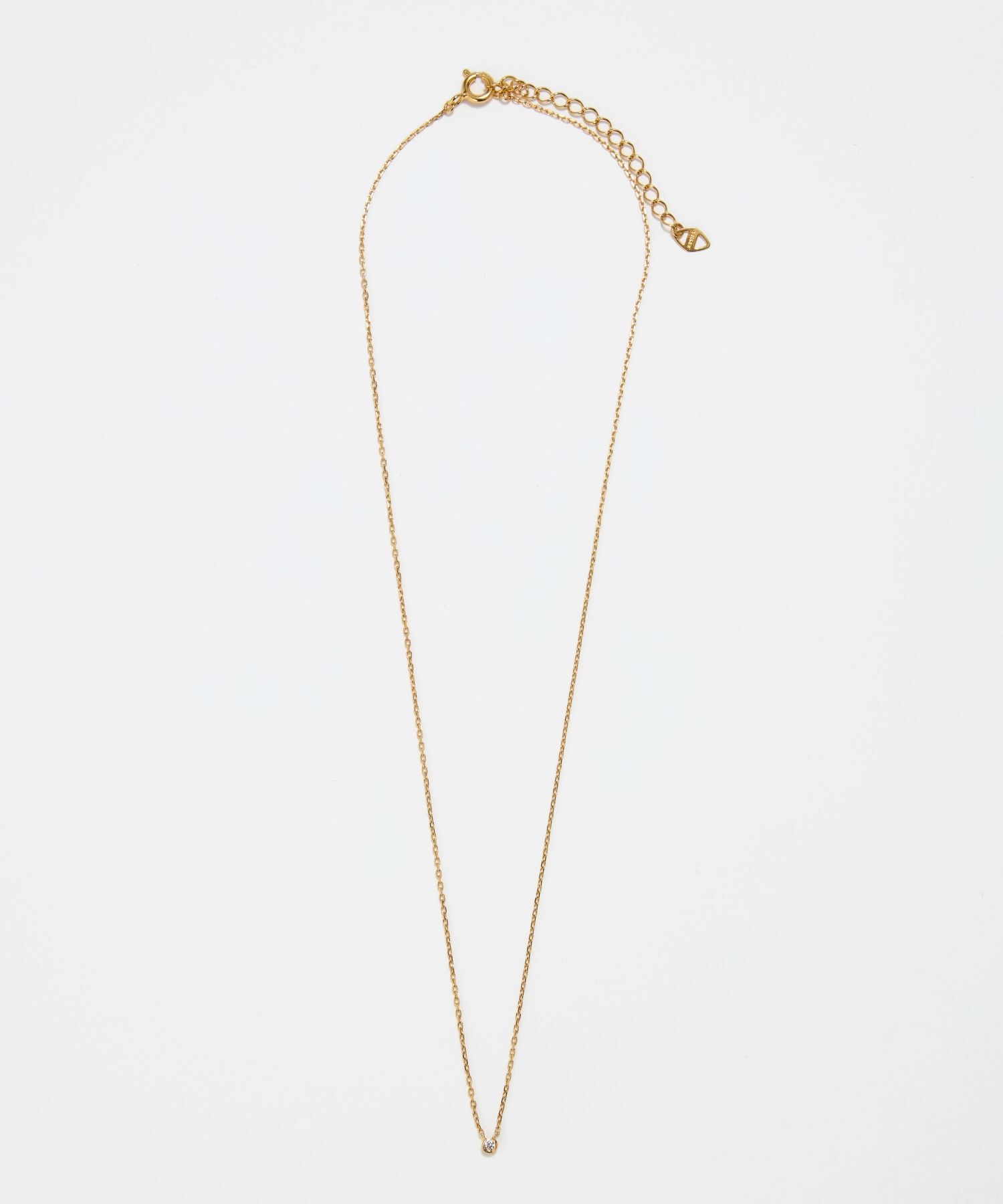 JUPITER「【SV】バテイダイヤモンドネックレス<全長約40+6cm>/金属アレルギー対応」|ネックレス|