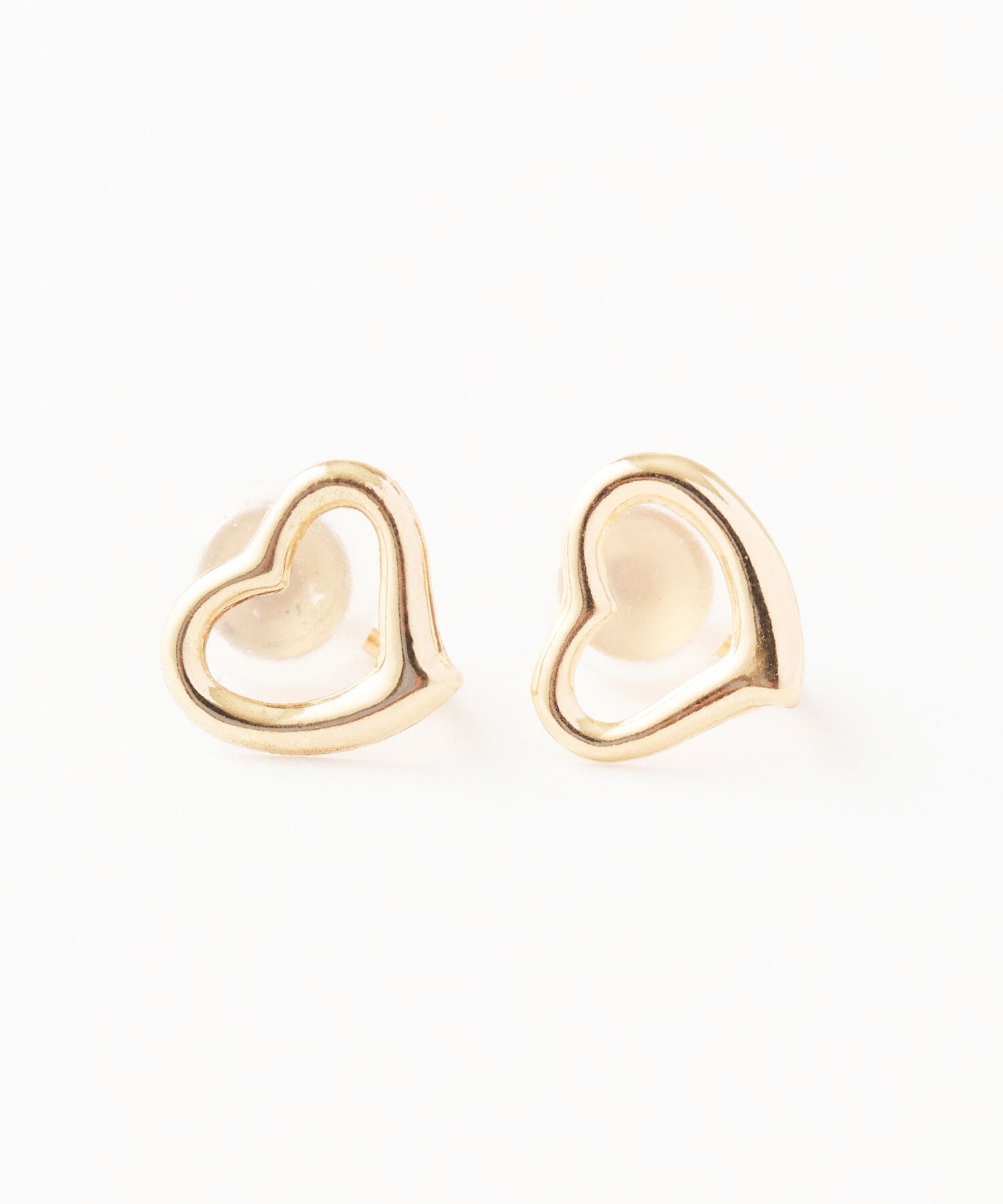 Phoebe「【K10】オープンハートイヤリング/BOX付き」|イヤリング|