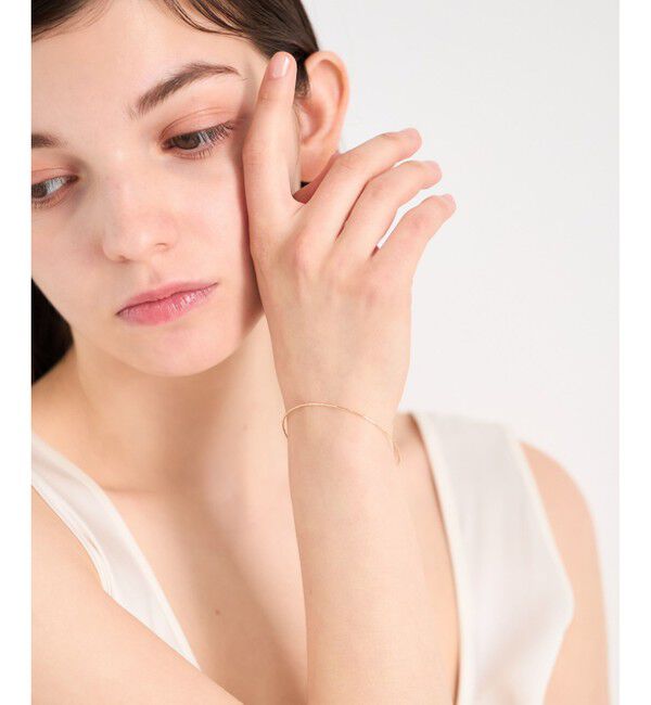 ete「[フロート] K10YG ステーション ワイヤー ブレスレット」|ブレスレット・バングル|