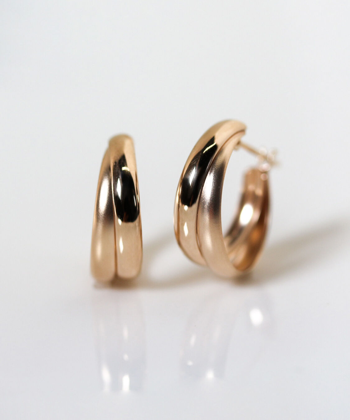  「ゴールド スナップ フープ ピアス | K10YG」|ピアス|