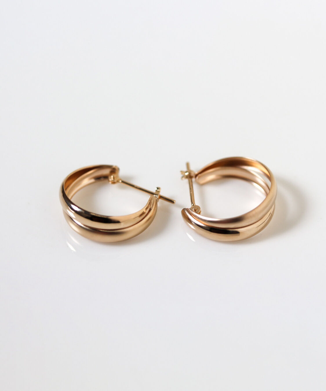  「ゴールド スナップ フープ ピアス | K10YG」|ピアス|
