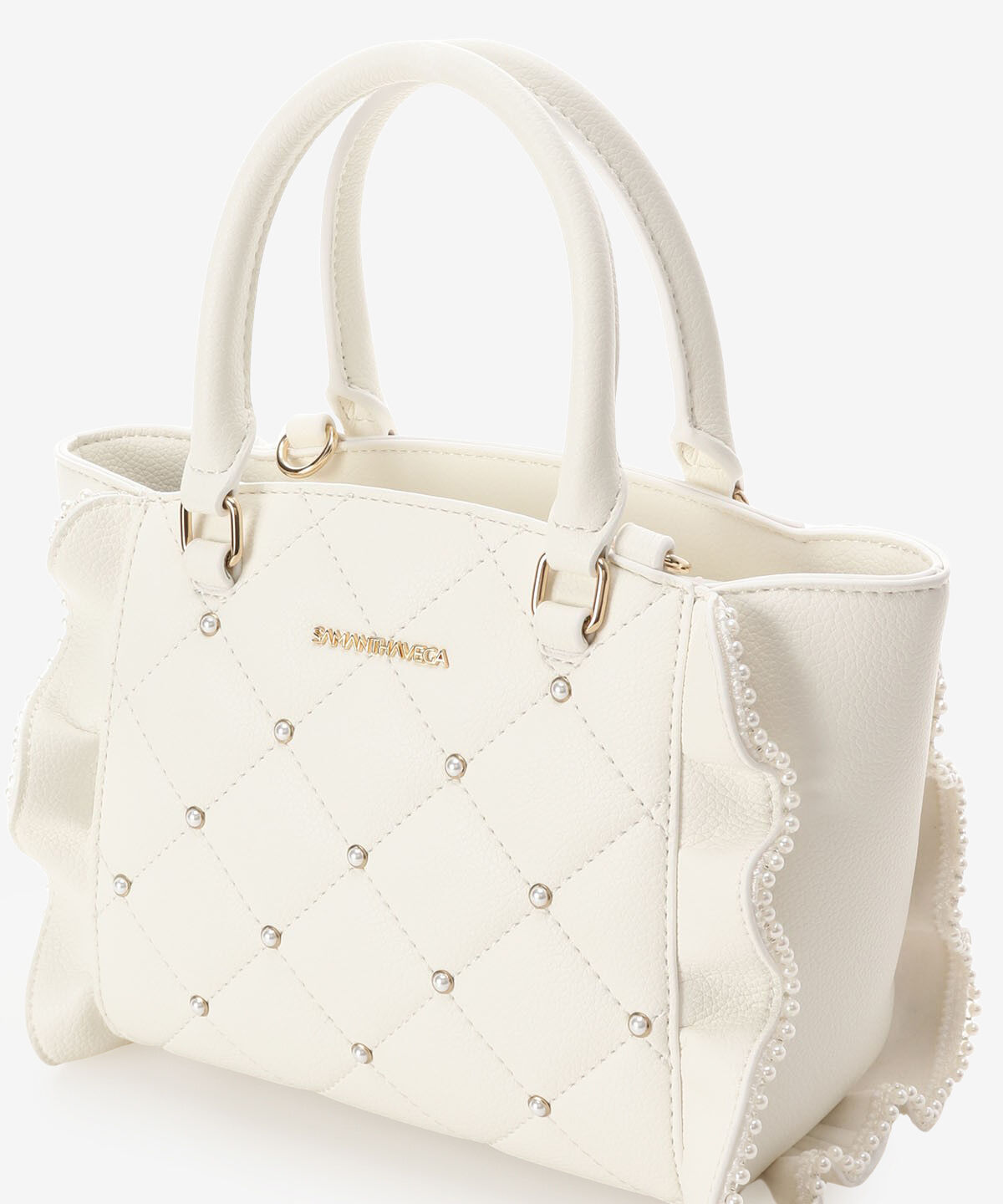 Samantha Vega「キルティングパールフラッター（ミニ）」|ショルダー・メッセンジャー|