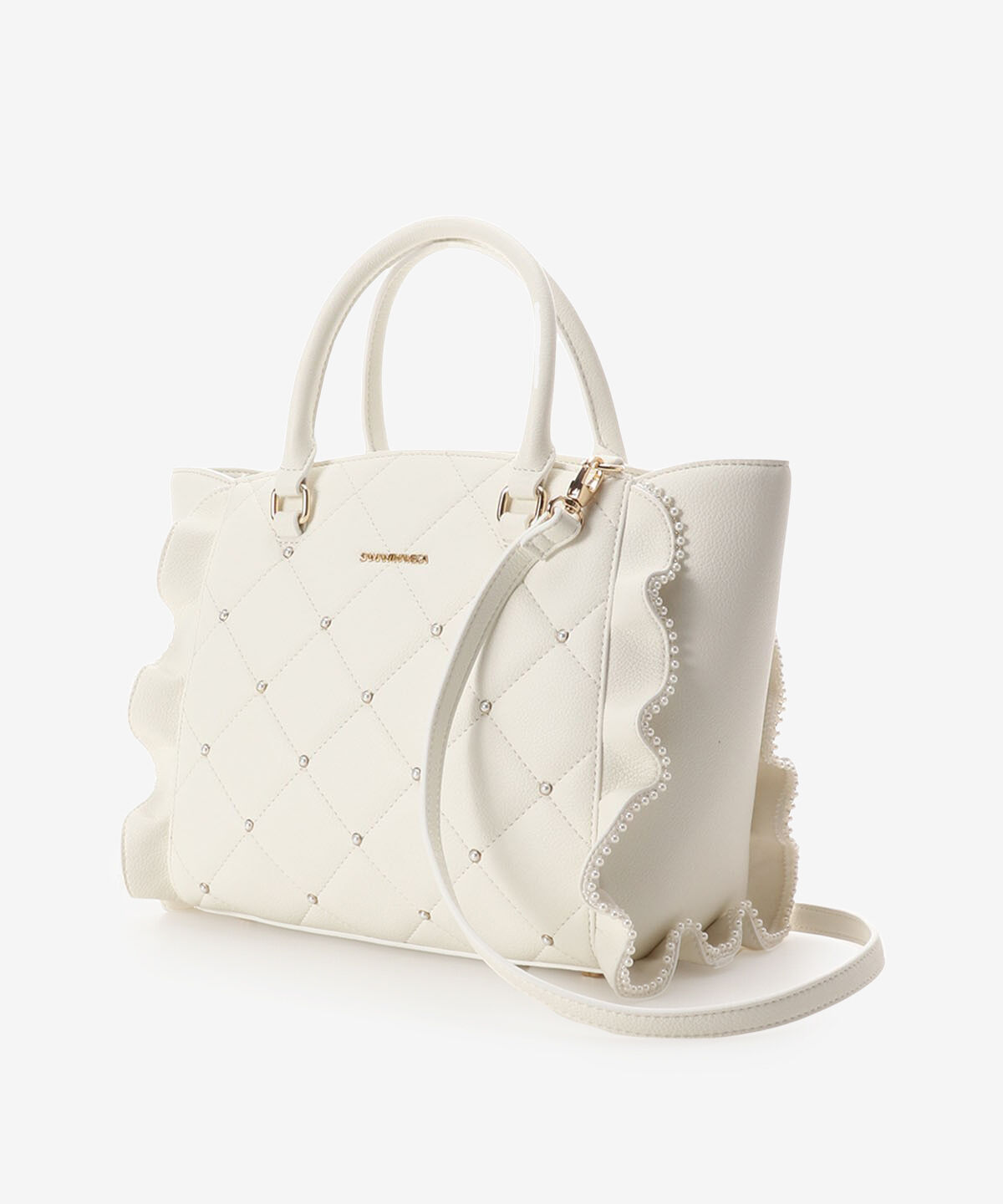Samantha Vega「キルティングパールフラッター（小）」|ハンドバッグ|
