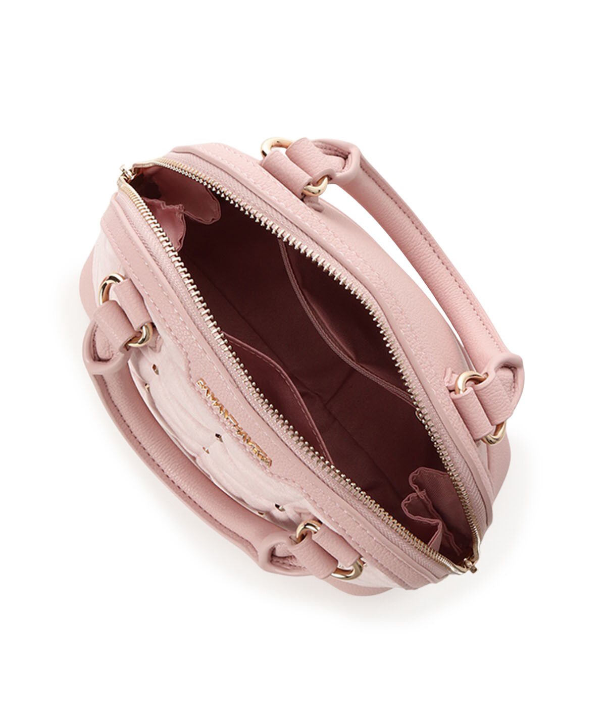 Samantha Vega「ベロアキルティングスタッズハンドバッグ（小）」|ハンドバッグ|