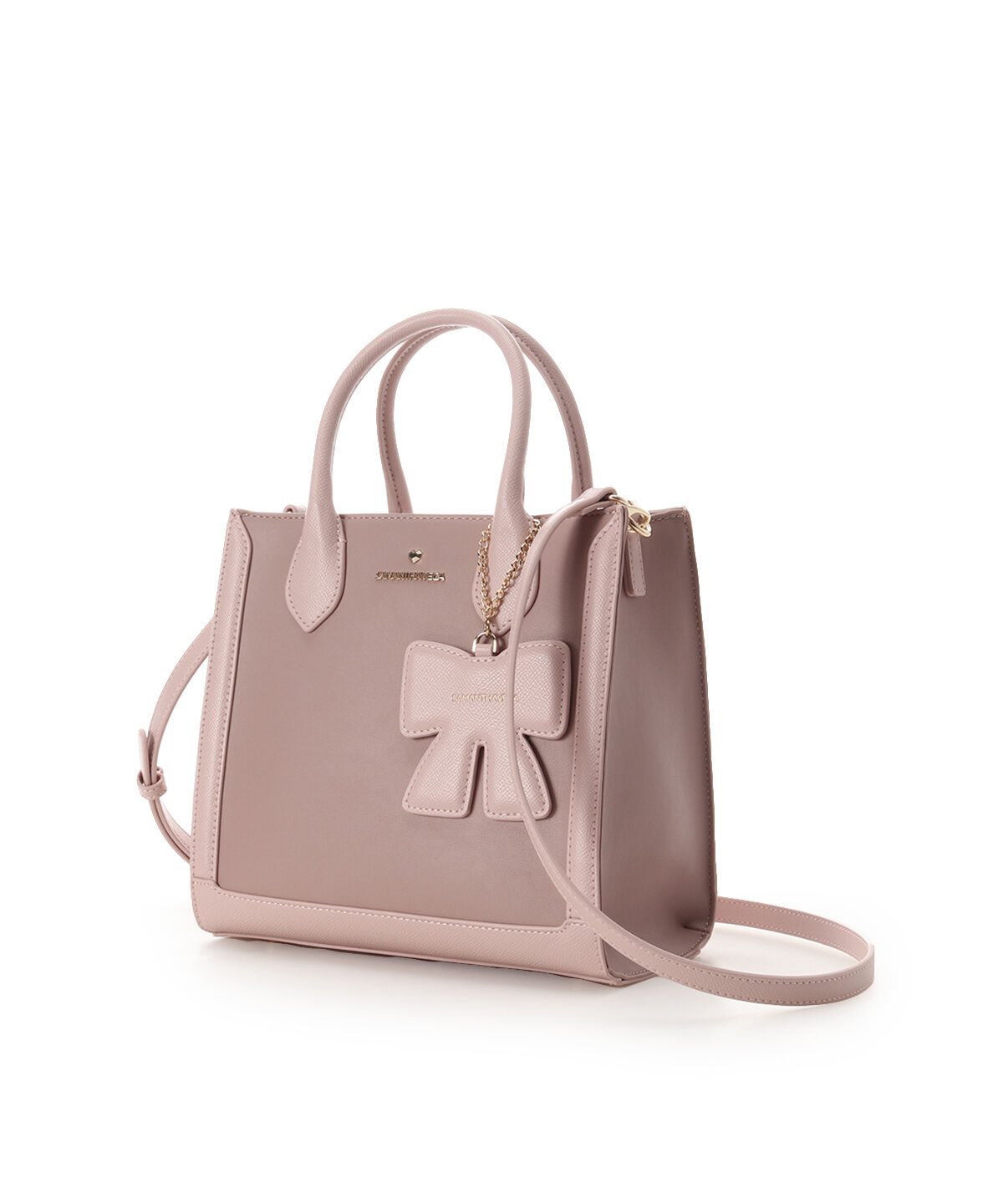 Samantha Vega「リボンチャーム付きスクエアバッグ」|ハンドバッグ|