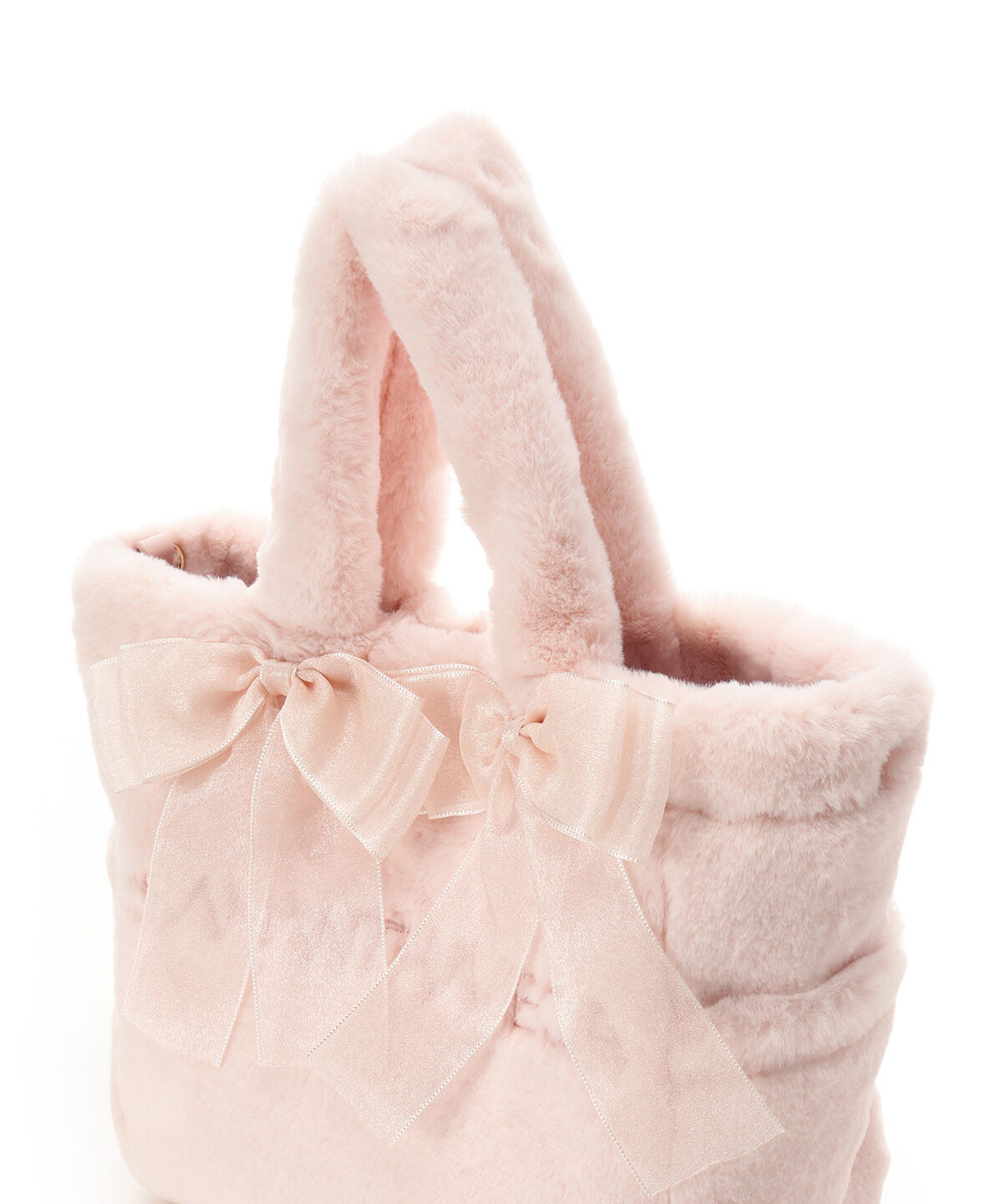 Samantha Vega「シフォンリボンファーハンドバッグ」|ハンドバッグ|