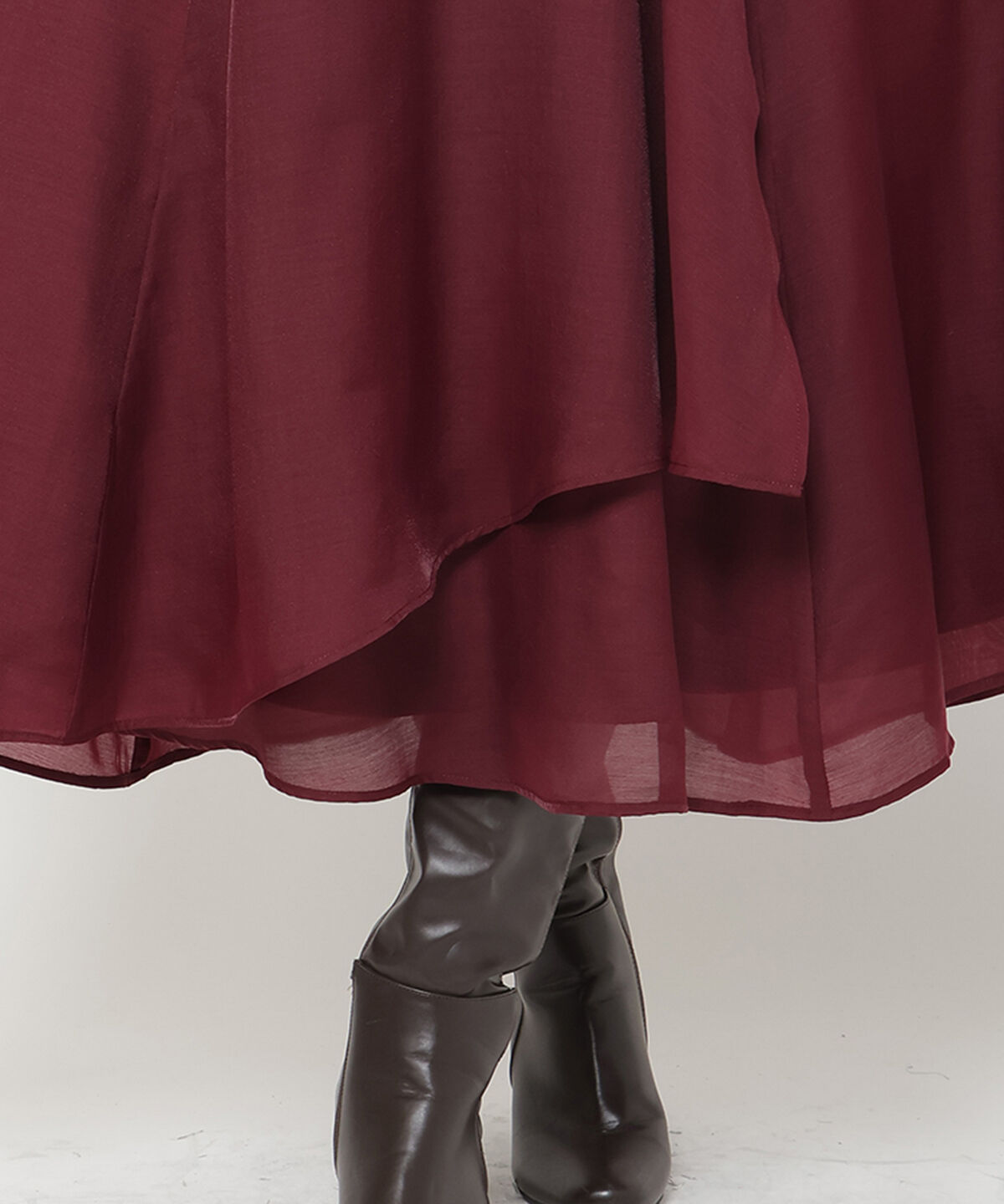 アンドクチュール「アシメシアーラッフルスカート」|フレア|