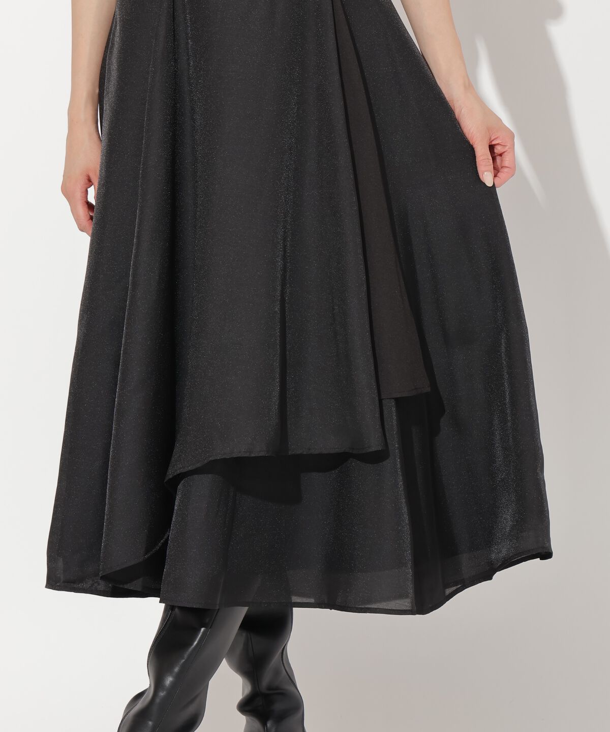 アンドクチュール「アシメシアーラッフルスカート」|フレア|