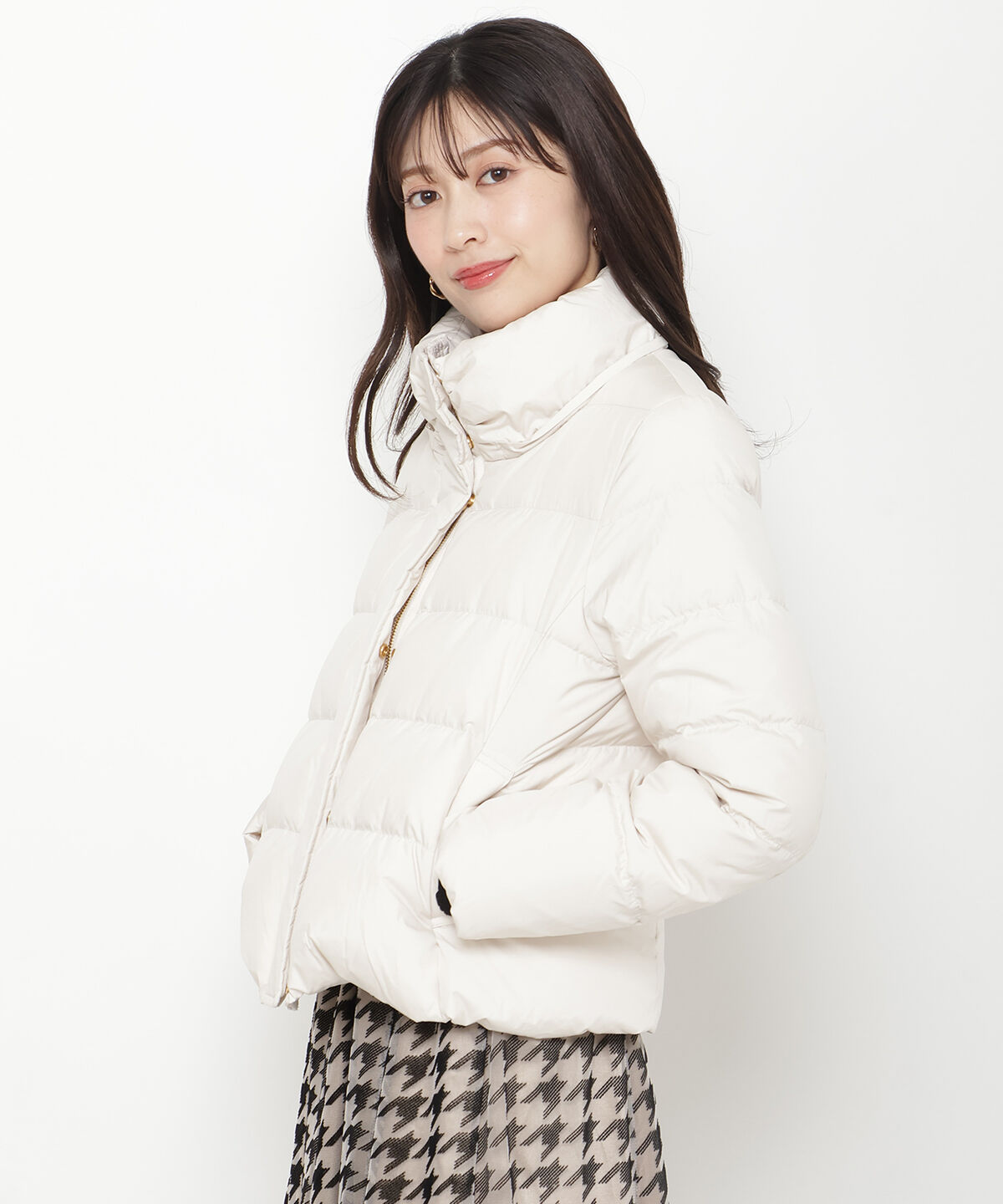 アンドクチュール「FOXファー付きショートダウン」|ダウン|