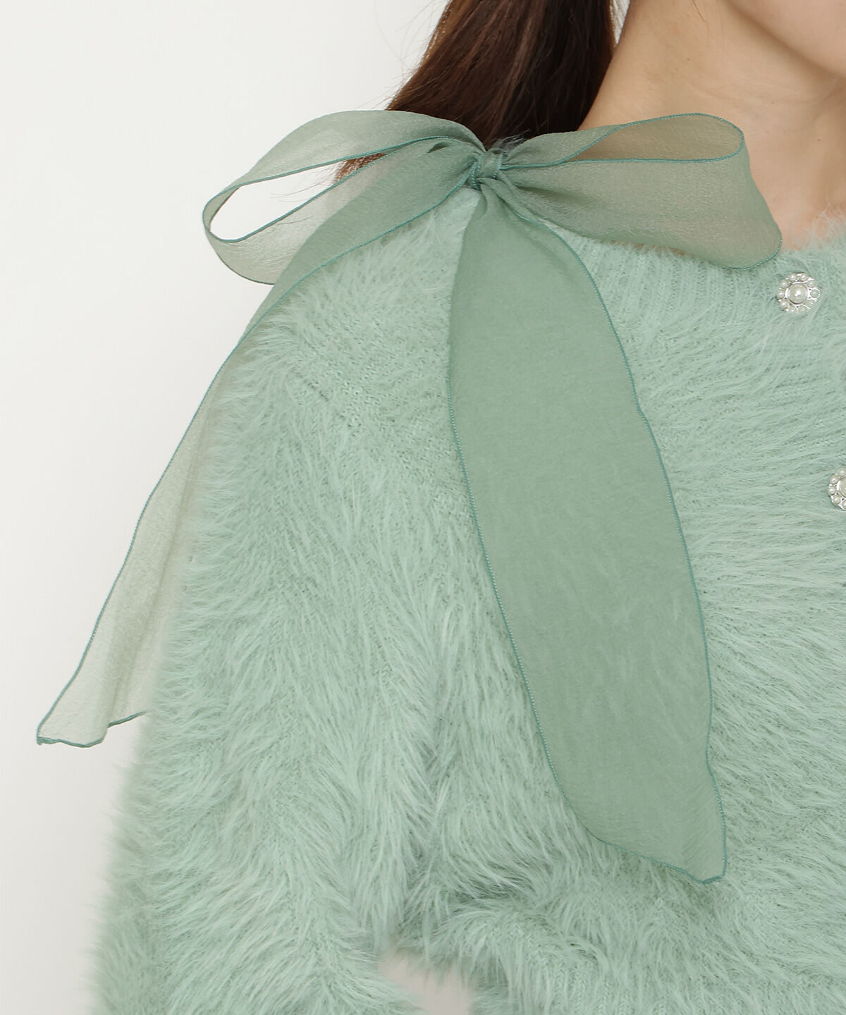 アンドクチュール「2wayシャギーニットカーディガン」|カーディガン|