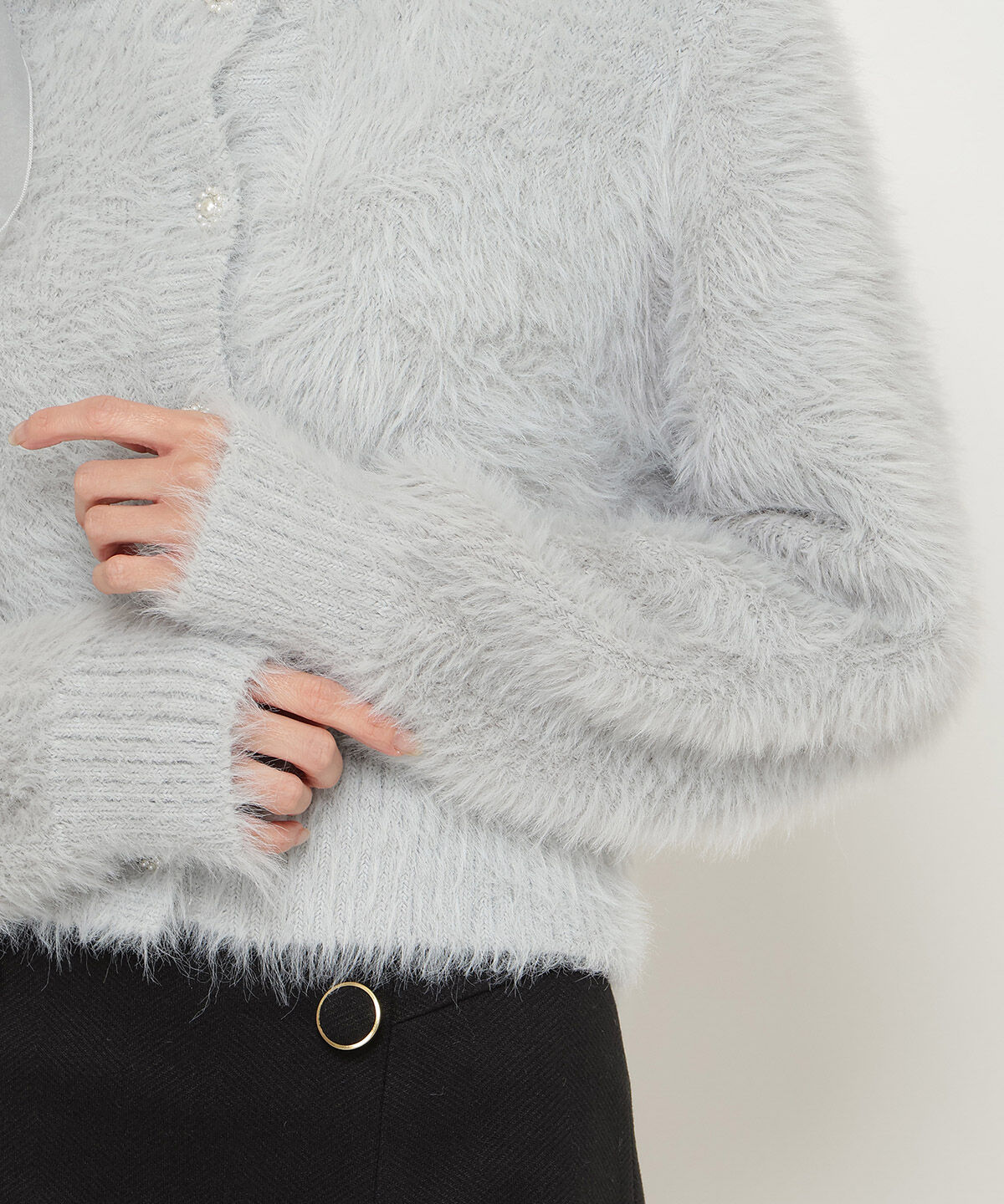 アンドクチュール「2wayシャギーニットカーディガン」|カーディガン|