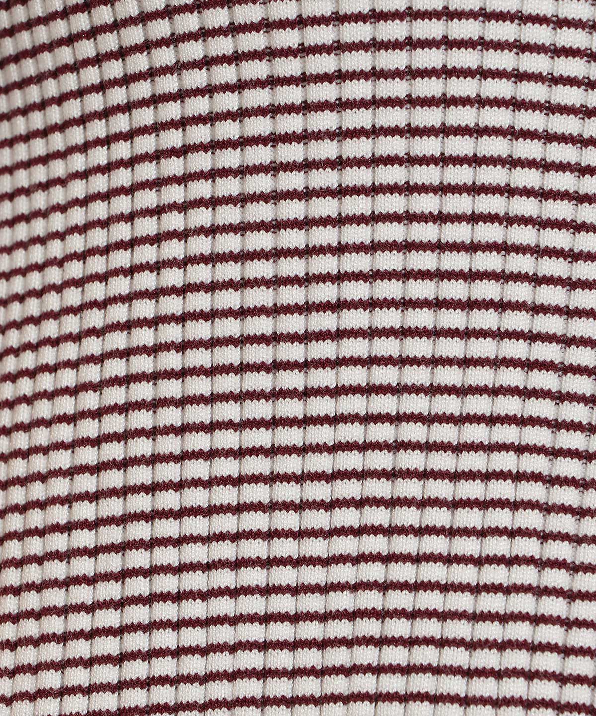 アンドクチュール「ボーダー配色5分袖プルオーバー」|ニット・セーター|