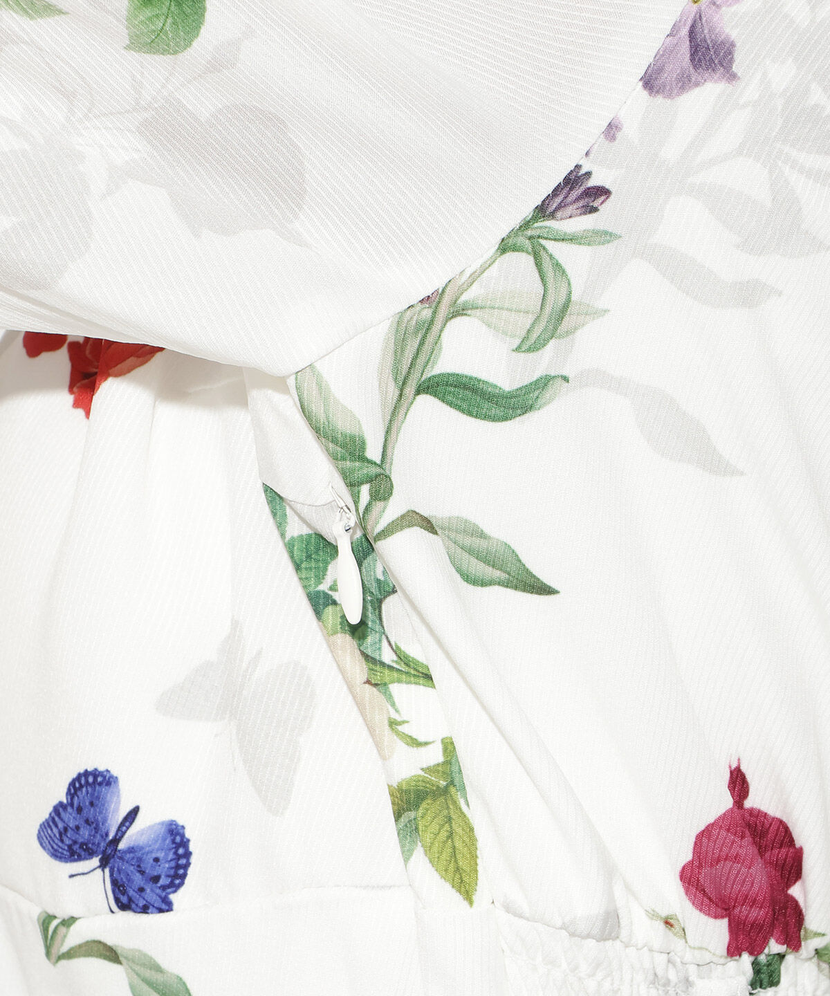 アンドクチュール「クラシックフラワープリント7分袖ワンピース」|ワンピース|