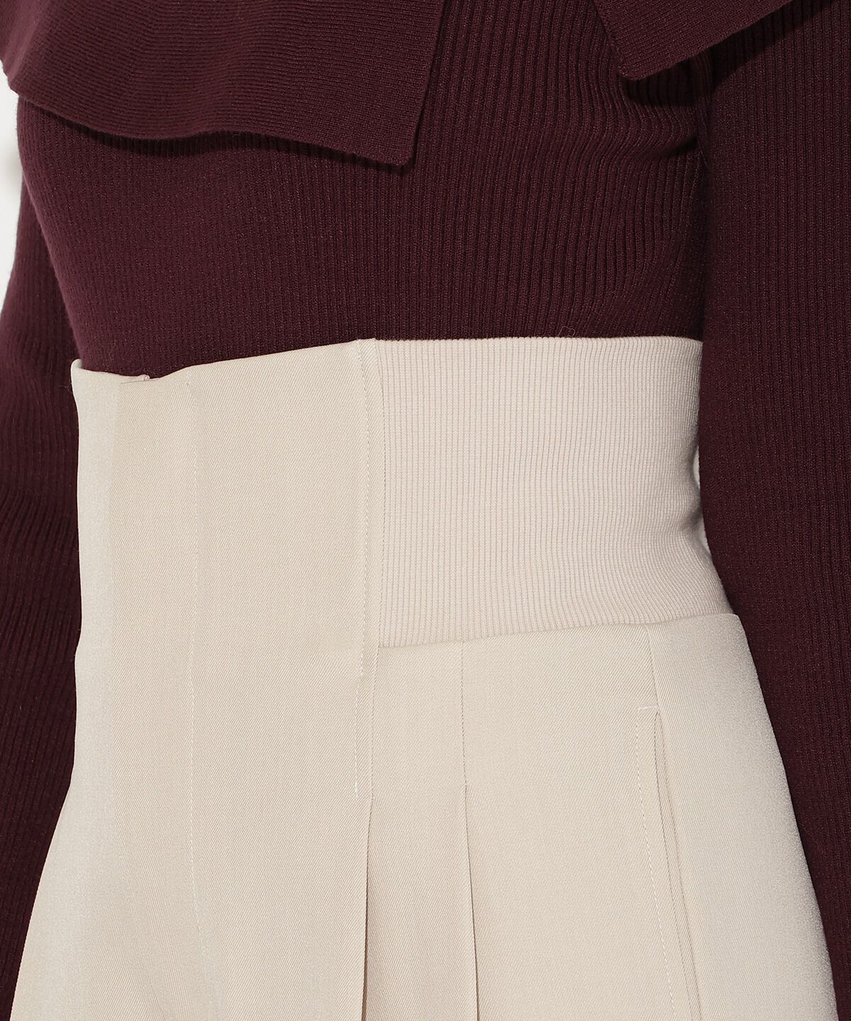 アンドクチュール「ウエストリブワイドパンツ」|その他|