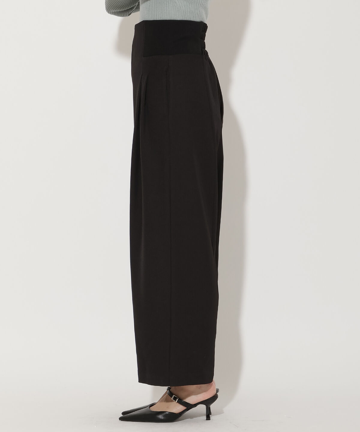 アンドクチュール「ウエストリブワイドパンツ」|その他|