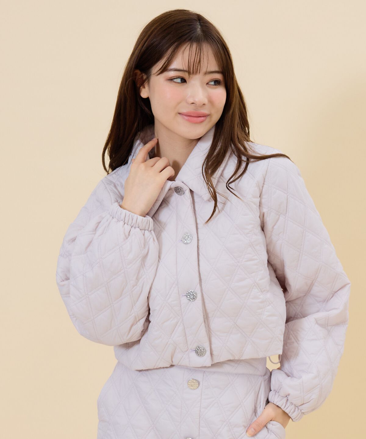 REDYAZEL「2wayキルティングブルゾン」|ブルゾン・スタジャン|ピンク