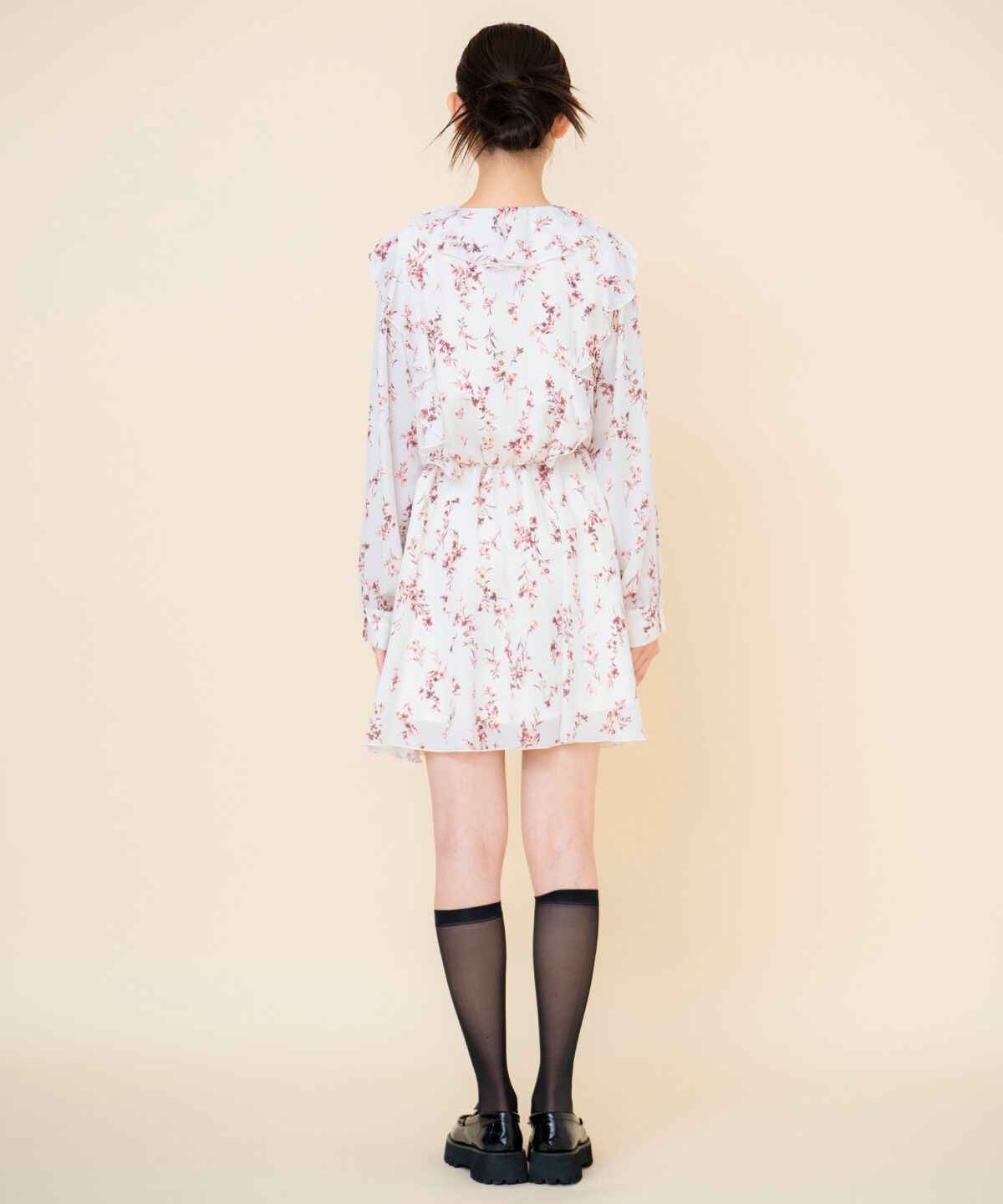 REDYAZEL「フローラルプリントシフォンミニワンピース」|ワンピース|