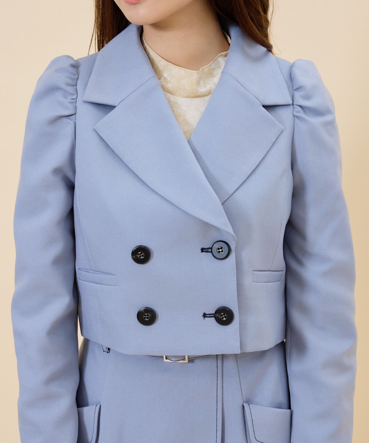 REDYAZEL「ウーリッシュショートダブルジャケット」|テーラードジャケット|