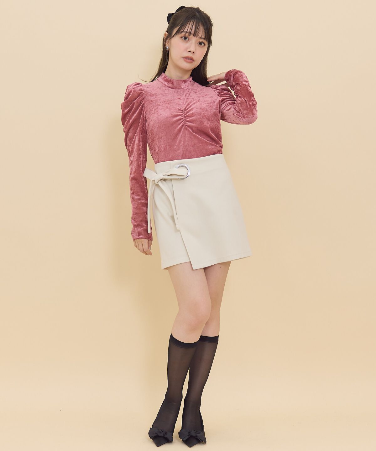 REDYAZEL「ベロアチュールトップス」|Tシャツ・カットソー|