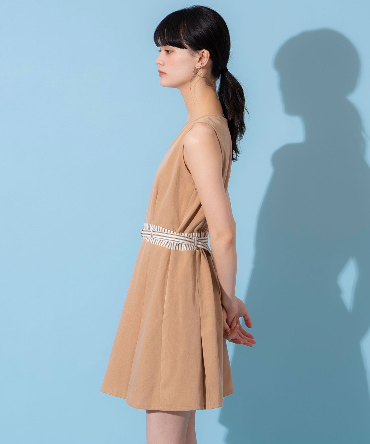 REDYAZEL「ストライプアクセントショートジャケット&times;ワンピース」|ワンピース|