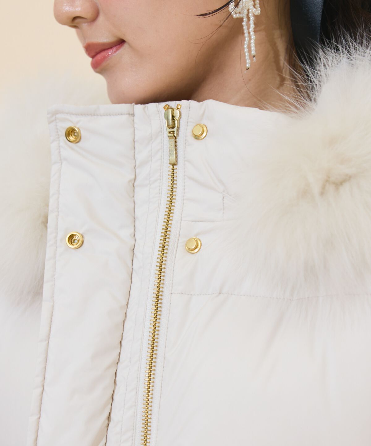 WILLSELECTION「ファー付きショートダウン」|ダウン|