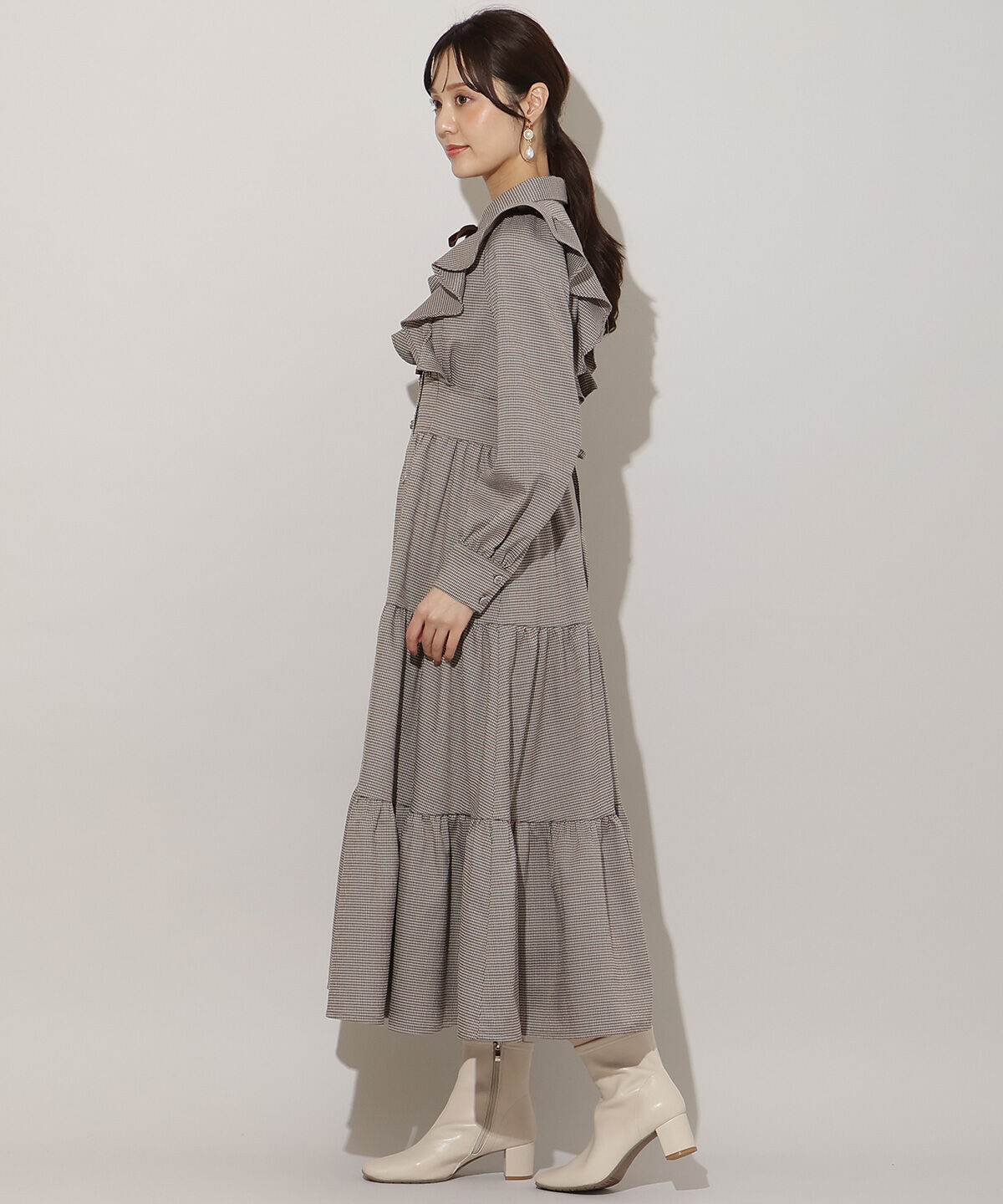 WILLSELECTION「リボンタイティアードシャツワンピース」|ワンピース|