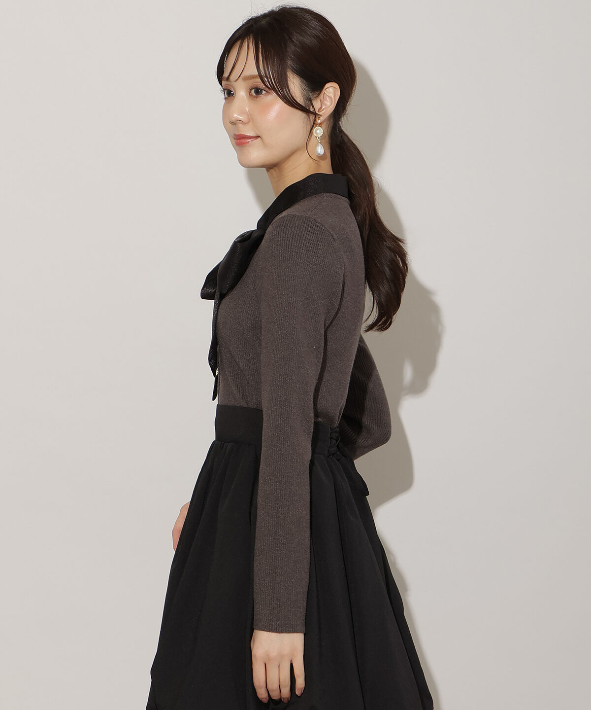 WILLSELECTION「シアーリボンニット」|ニット・セーター|