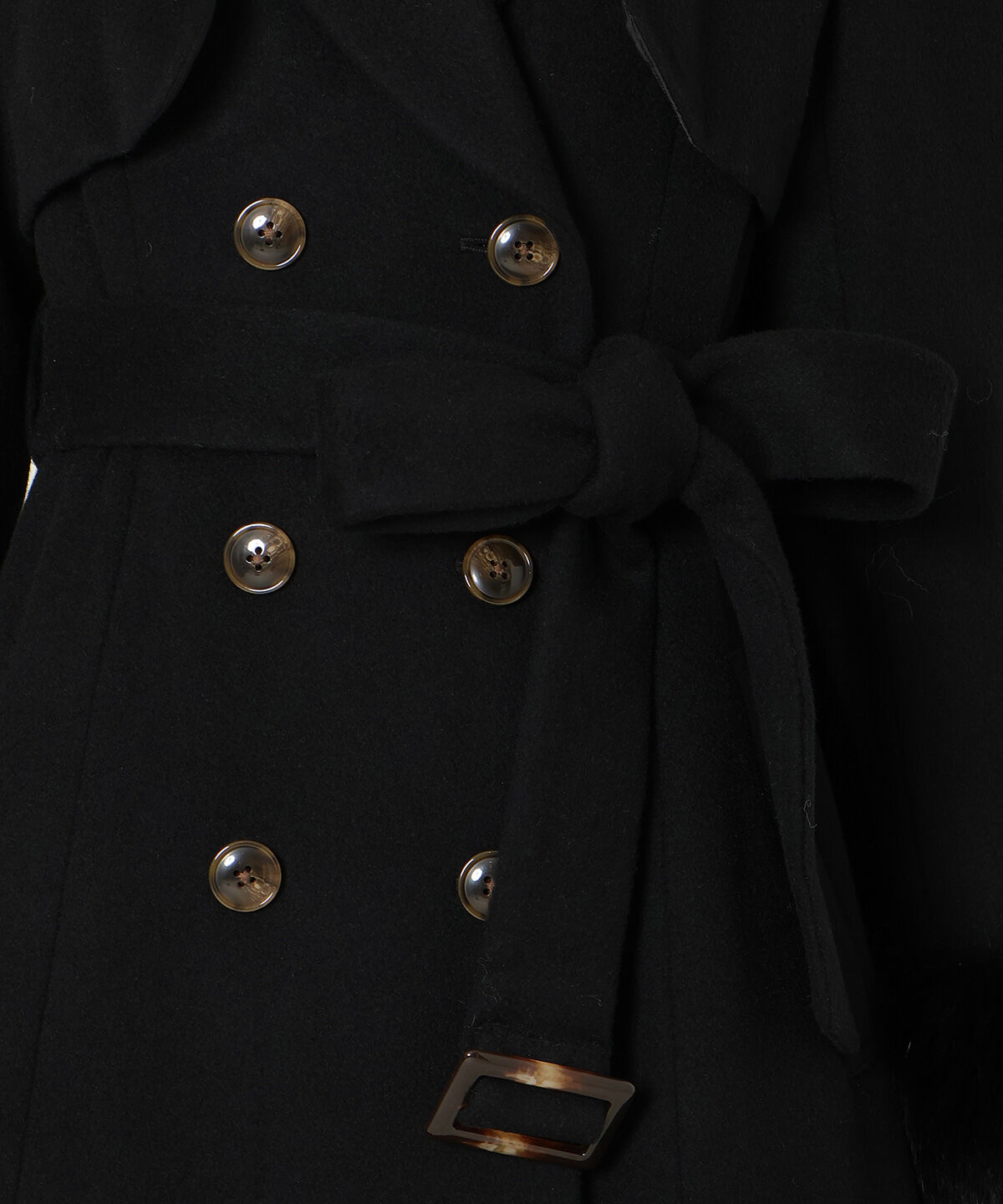 WILLSELECTION「リアルファー付きウールフレアコート」|その他|