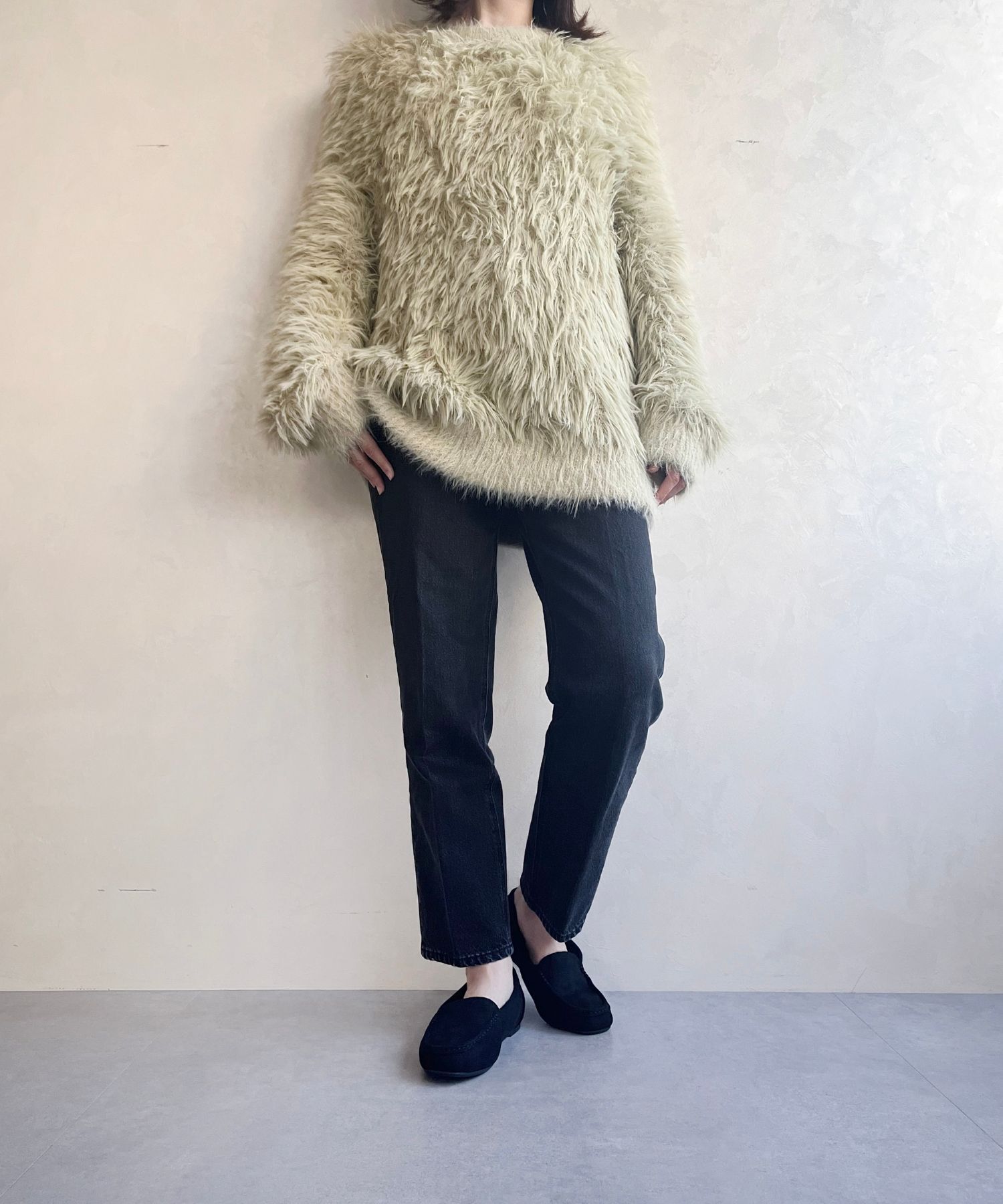 WA Oriental TRaffic「【累計5万足突破】 もこもこ ムートンシューズ /12311 モカシン フェイク ファー 再入荷 フラット」|パンプス|