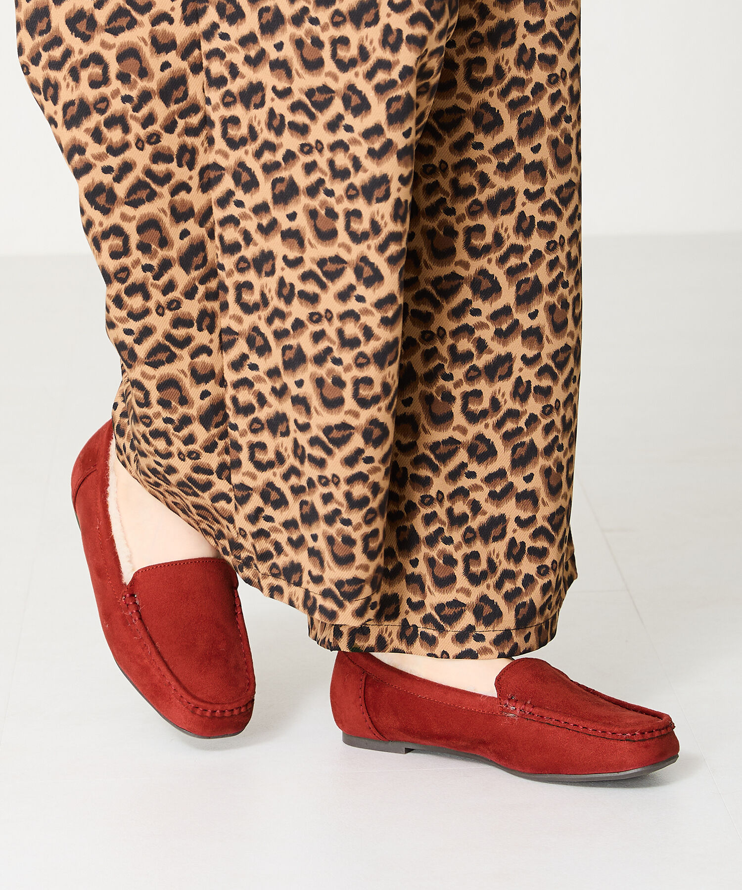 WA Oriental TRaffic「【累計5万足突破】 もこもこ ムートンシューズ /12311 モカシン フェイク ファー 再入荷 フラット」|パンプス|