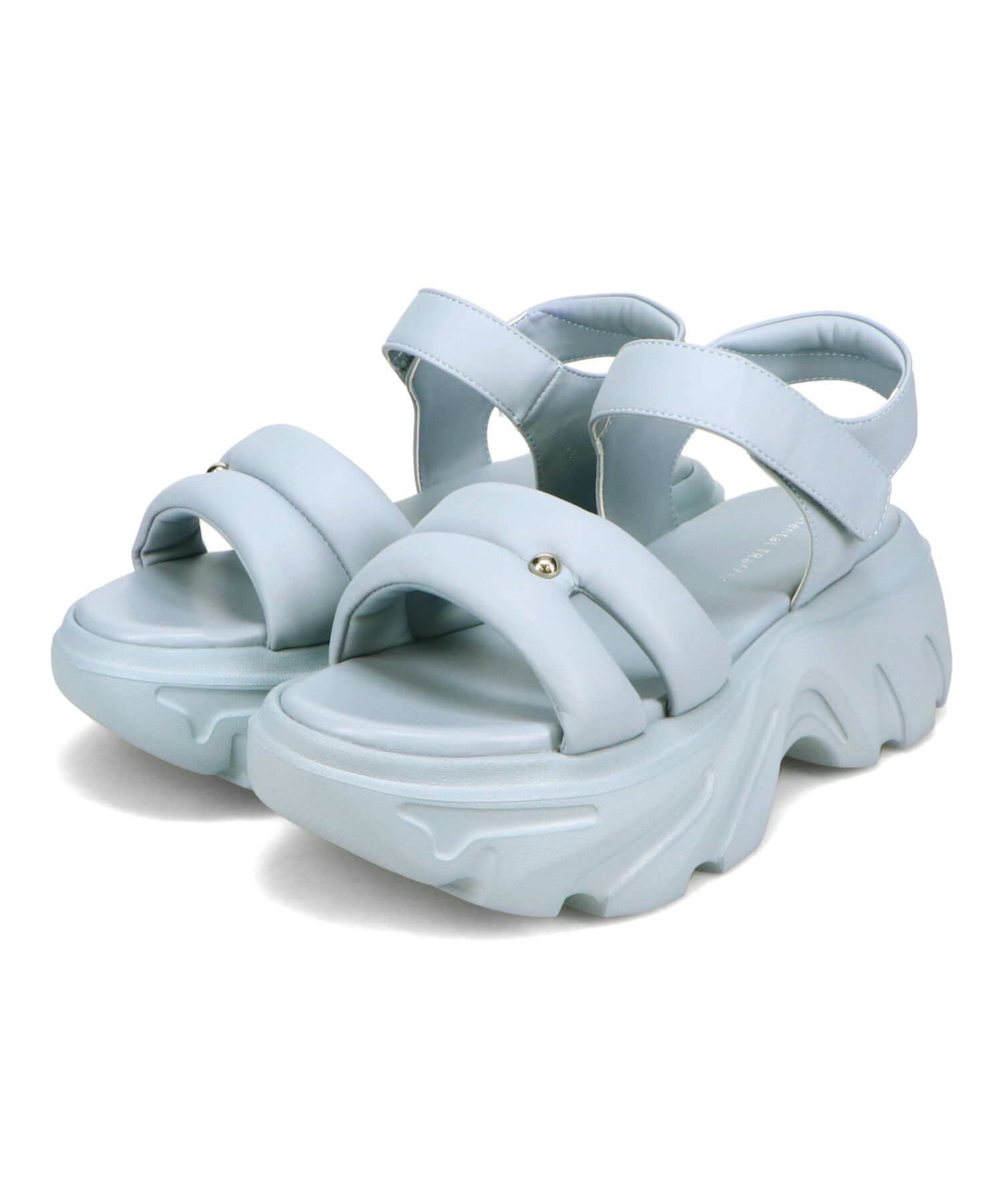 ORiental TRaffic「●2025春夏新作●カットデザインパデット厚底サンダル/51206 サンダル 厚底 トレンド 人気 軽い」|サンダル|