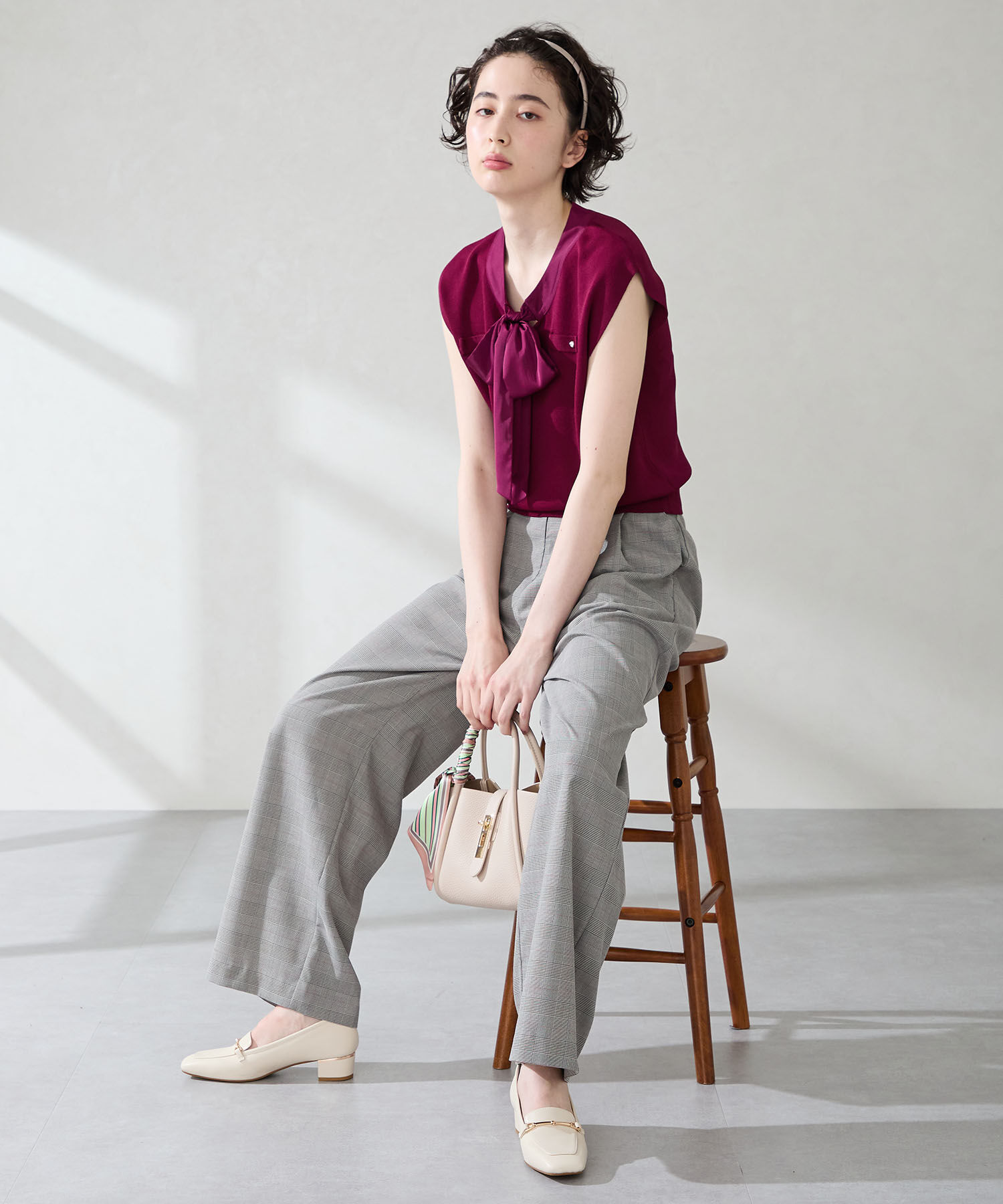 WA Oriental TRaffic「●2025秋冬新作●メタリックラインビット ヒール ローファー /52301 通勤靴 オフィス」|パンプス|