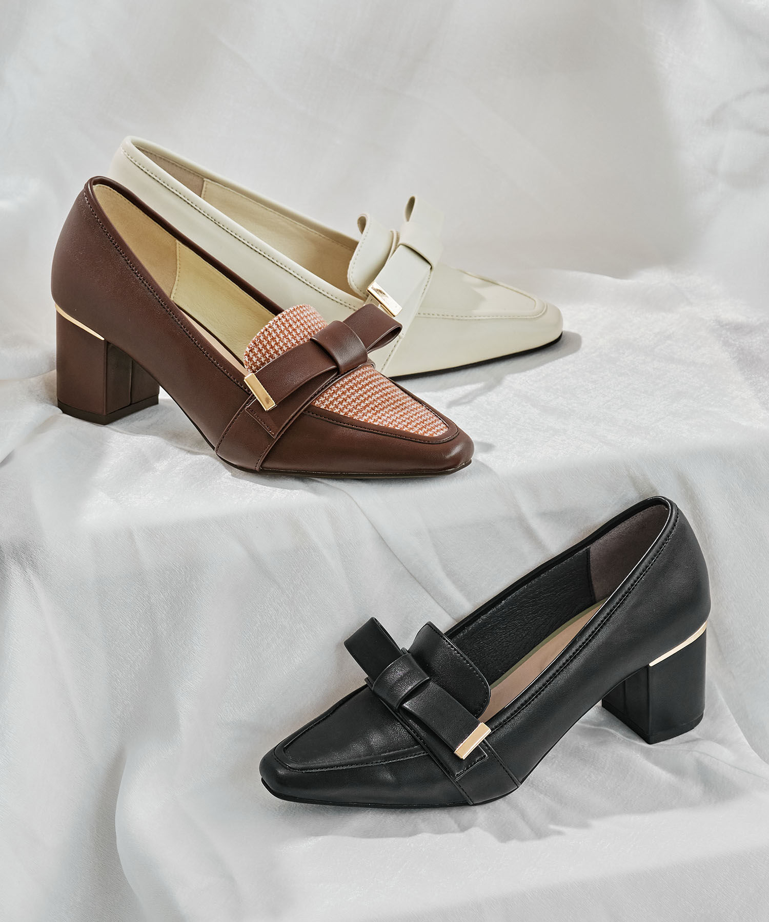 ORiental TRaffic「●2025秋冬新作●リボンベルトヒールローファー/51311」|パンプス|BROWN