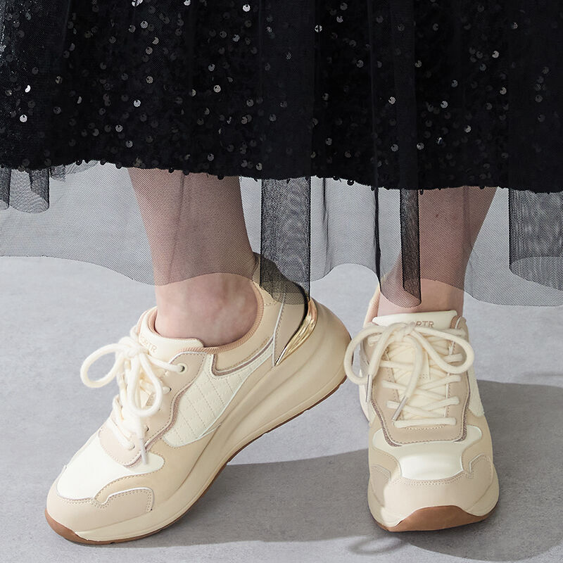 ORiental TRaffic「●2025秋冬新作●キルティング&times;グリッタースニーカー/OT3770」|スニーカー|