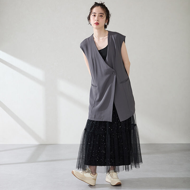 ORiental TRaffic「●2025秋冬新作●キルティング&times;グリッタースニーカー/OT3770」|スニーカー|