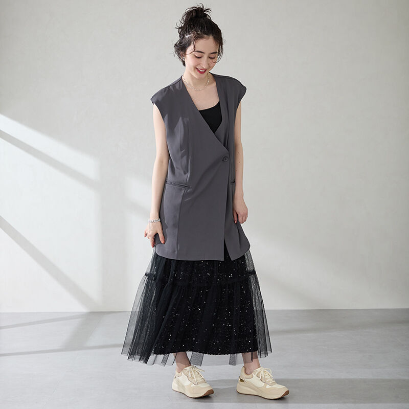 ORiental TRaffic「●2025秋冬新作●キルティング&times;グリッタースニーカー/OT3770」|スニーカー|