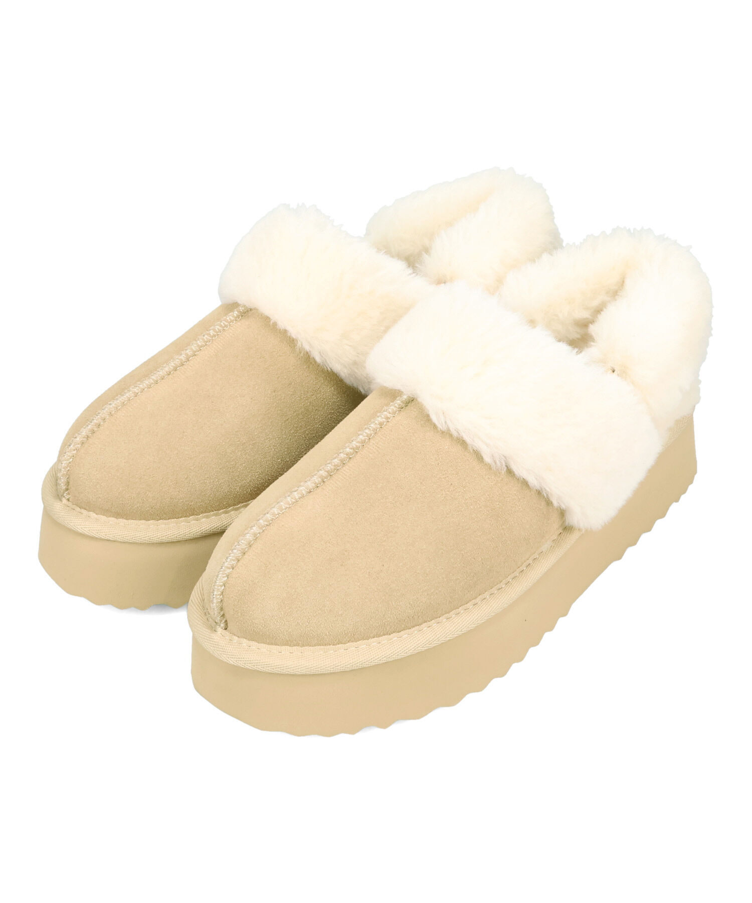 ORiental TRaffic「●2025秋冬新作● 【 厚底 】 ムートン 2way サンダル /51320 防寒」|サンダル|