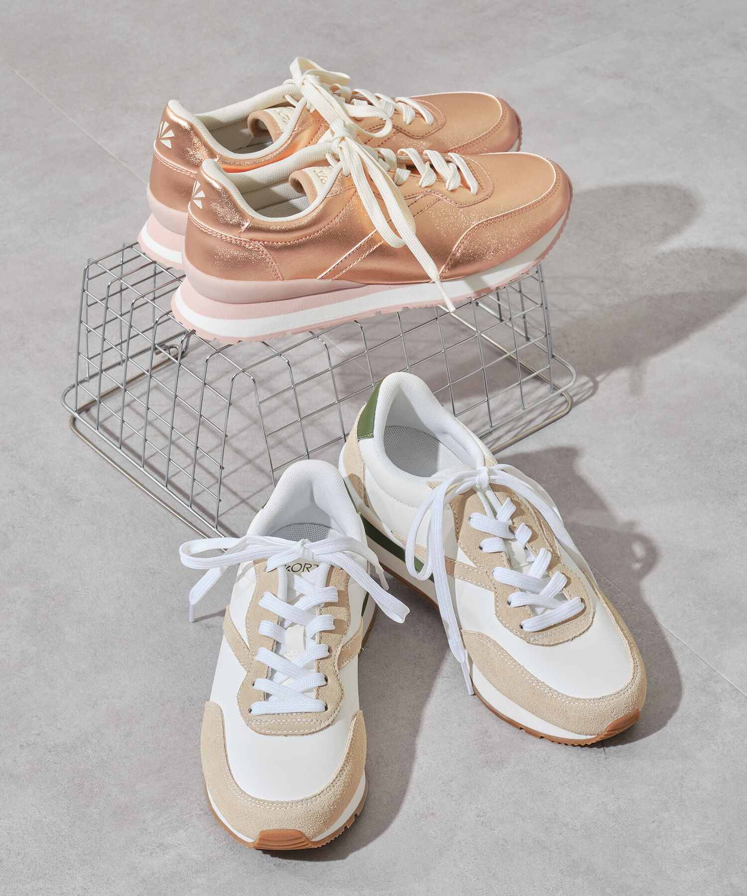 ORiental TRaffic「●2025秋冬新作●ロープロファイル スニーカー /OT3772 フラット　メタリックカラー」|スニーカー|