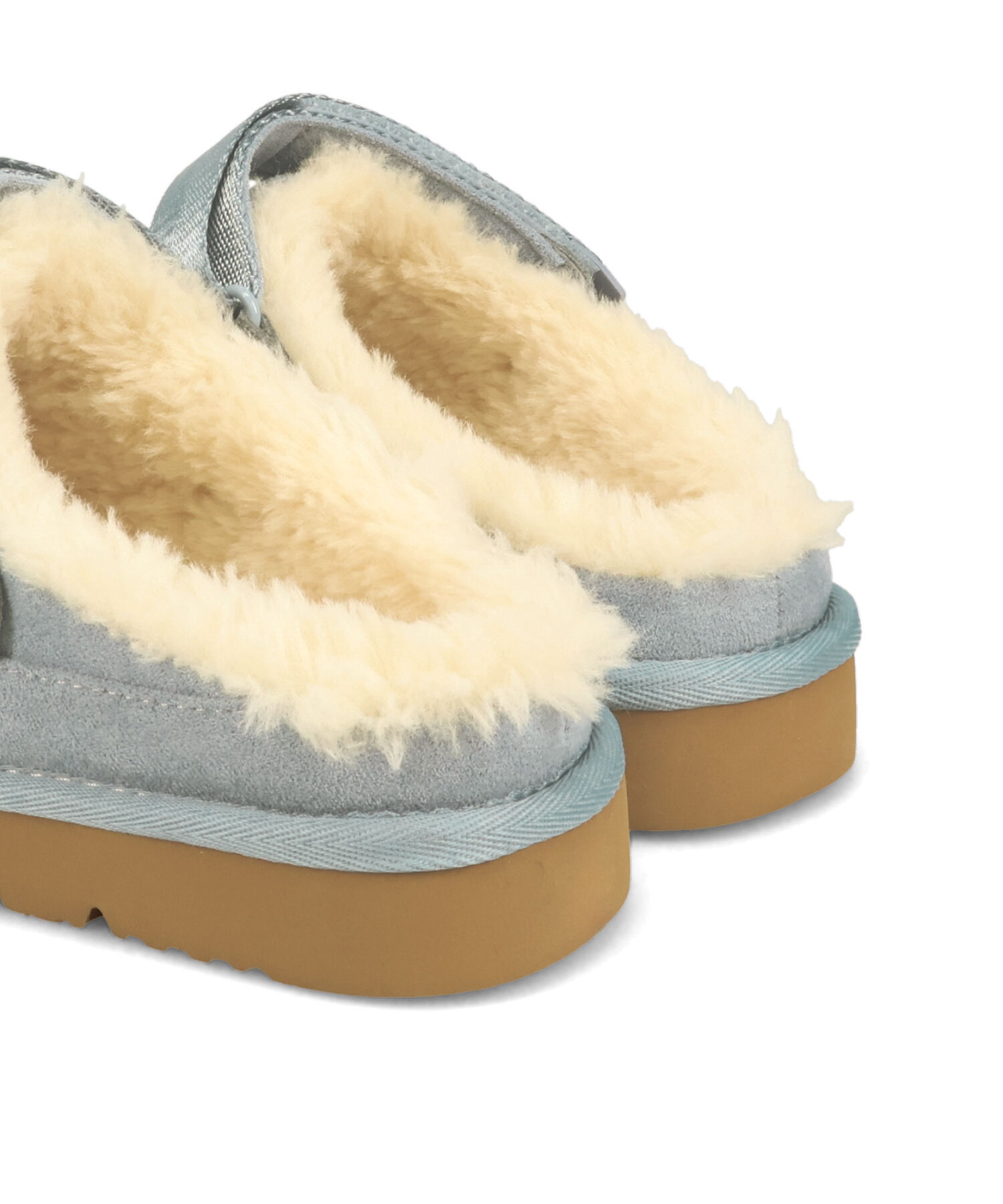 ORiental TRaffic「●2025秋冬新作●【 厚底 ・ 軽量 】 ムートン ベルト サンダル /55302 もこもこ 暖かい 防寒」|モカシン|