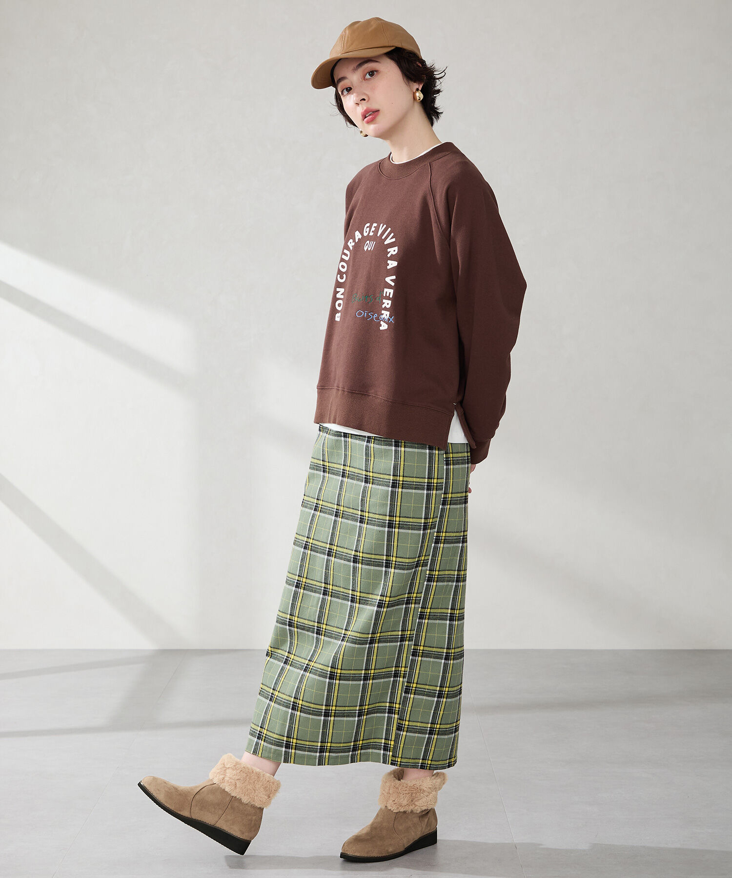 WA Oriental TRaffic「●2025秋冬新作●たっぷりファーウエッジソールブーツ/52411」|ショートブーツ|